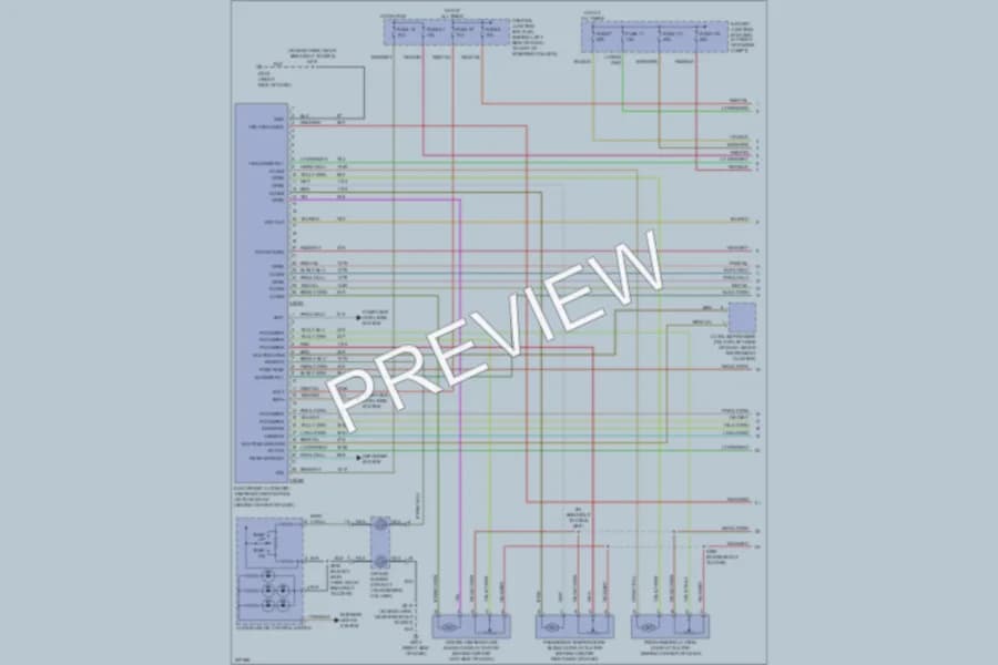 2006 Lincoln TownCar Air Conditioning wiring diagram preview