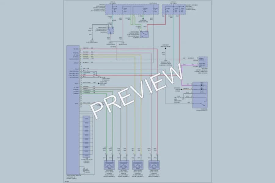 2006 Lincoln TownCar Anti Lock Brakes wiring diagram preview