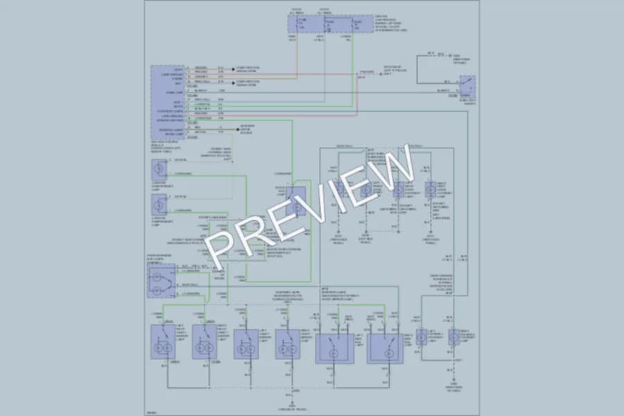 2006 Lincoln TownCar Interior Lights wiring diagram preview