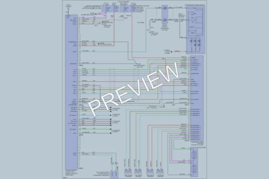 2006 Lincoln TownCar Radio wiring diagram preview