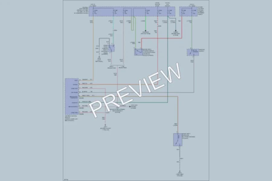 2006 Lincoln TownCar Shift Interlock wiring diagram preview