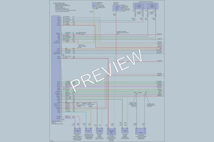 2006 Lincoln TownCar Supplemental Restraints wiring diagram preview