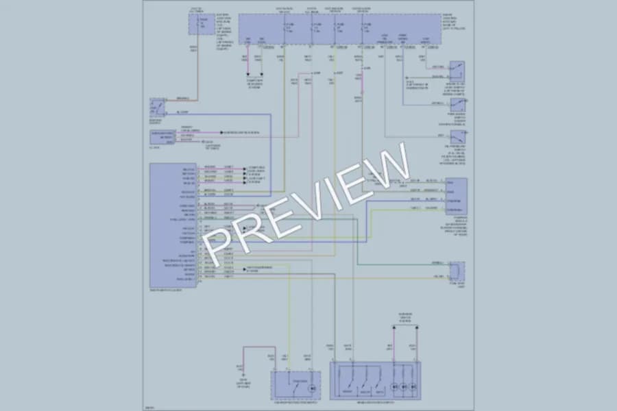 2006 Lincoln Zephyr Instrument Cluster wiring diagram preview