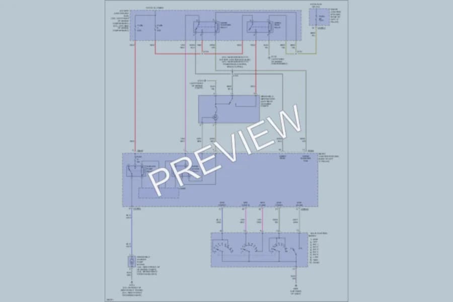 2006 Lincoln Zephyr Wiper Washer wiring diagram preview