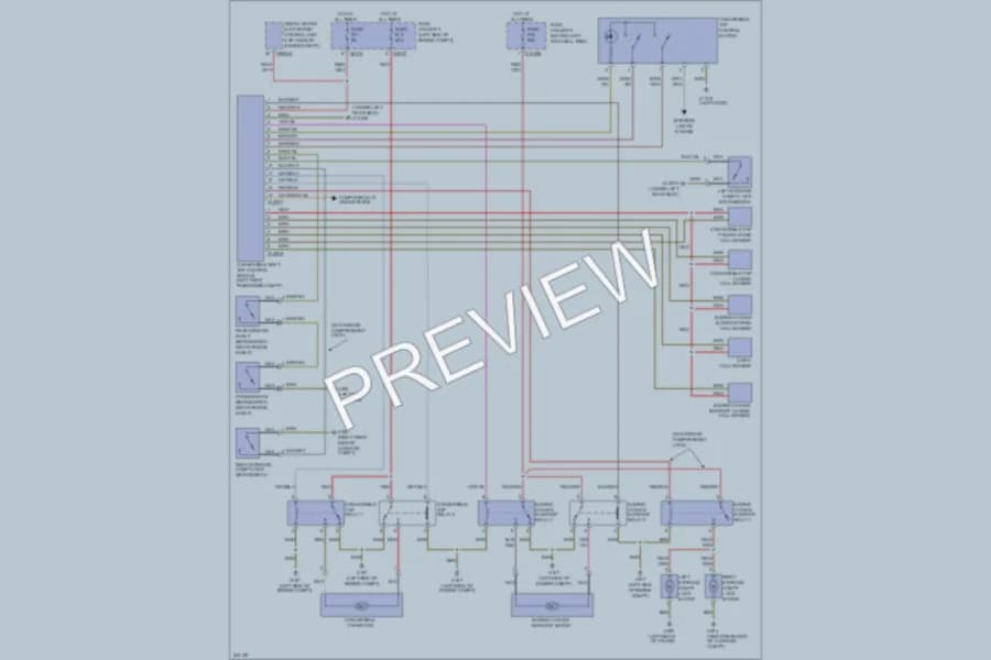 2006 MINI Cooper Power Top Sunroof wiring diagram preview