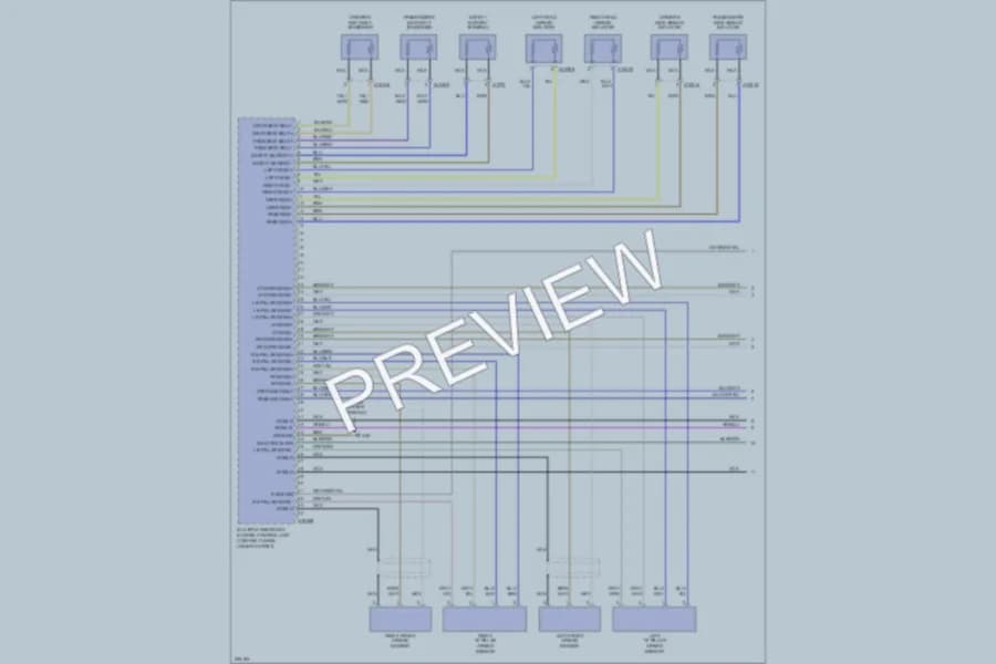 2006 MINI Cooper Supplemental Restraints wiring diagram preview