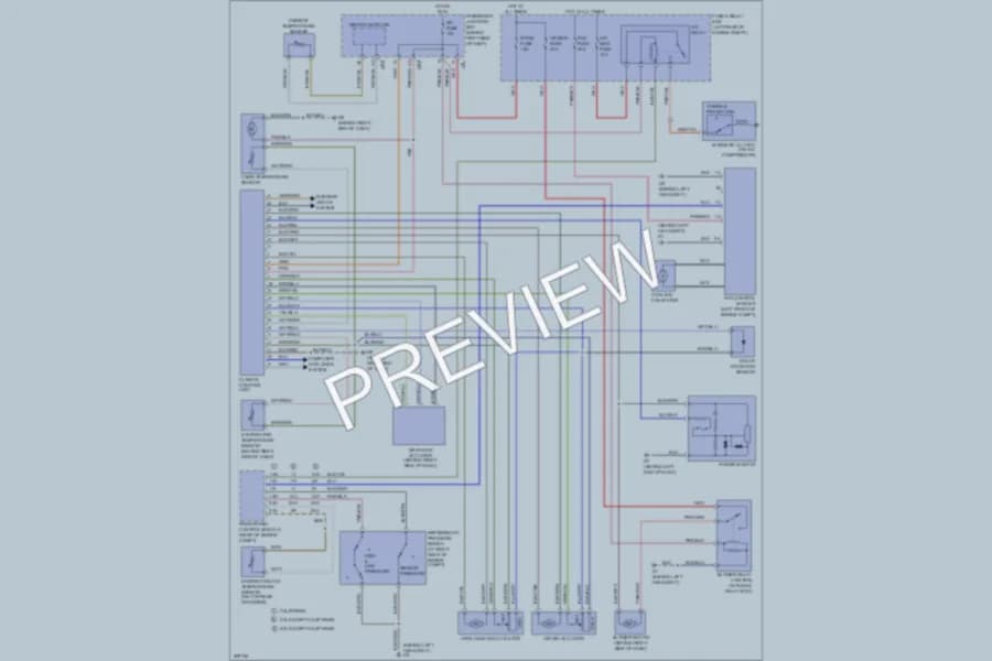 2006 Mazda 3 Air Conditioning wiring diagram preview