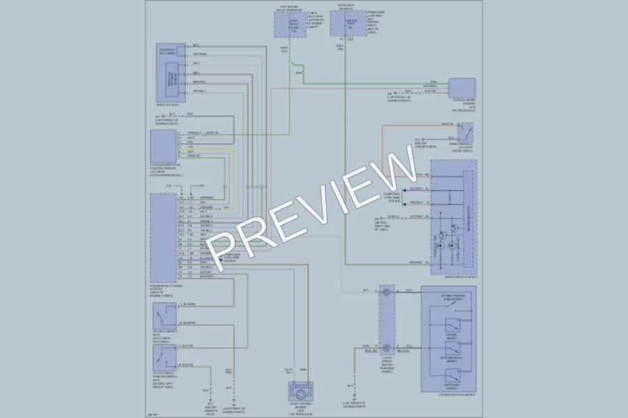 2006 Mazda 3 Cruise Control wiring diagram preview