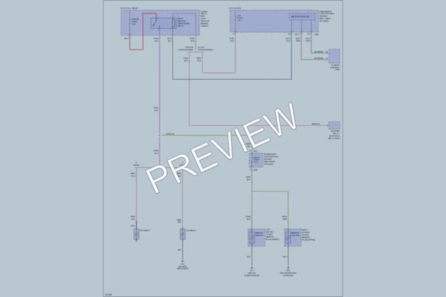 2006 Mazda 3 Defoggers wiring diagram preview