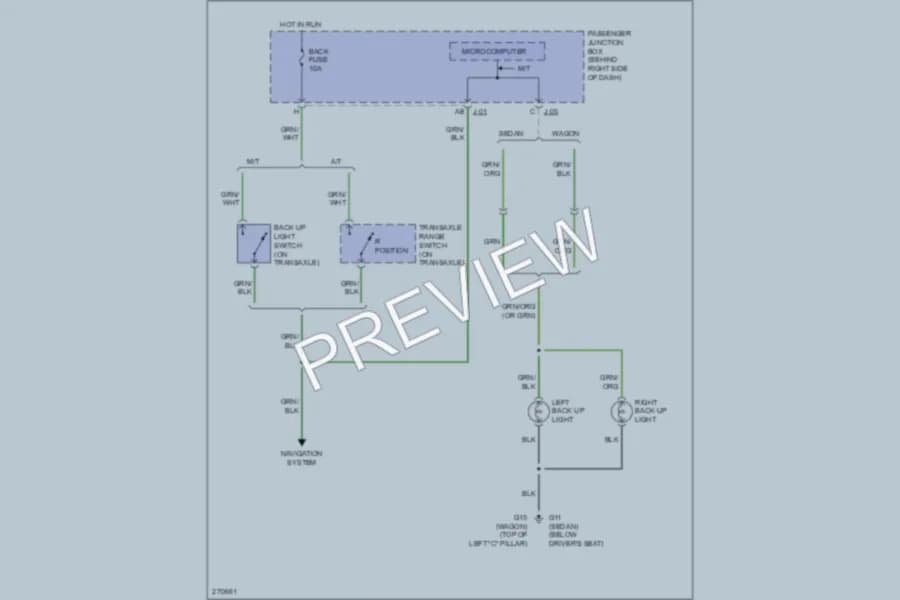 2006 Mazda 3 Exterior Lights wiring diagram preview
