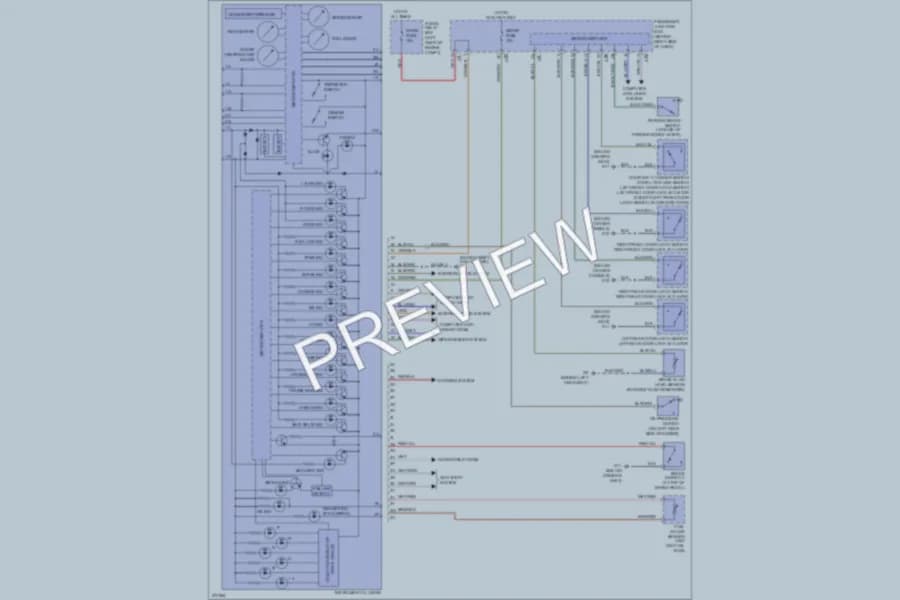2006 Mazda 3 Instrument Cluster wiring diagram preview