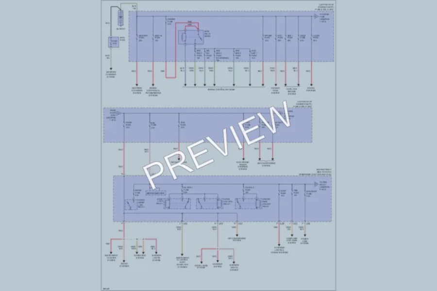 2006 Mazda 3 Power Distribution wiring diagram preview