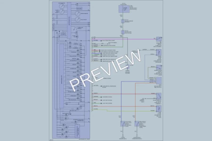 2006 Mazda 5 Instrument Cluster wiring diagram preview