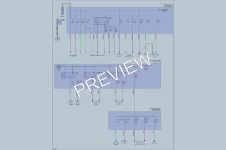 2006 Mazda 5 Power Distribution wiring diagram preview