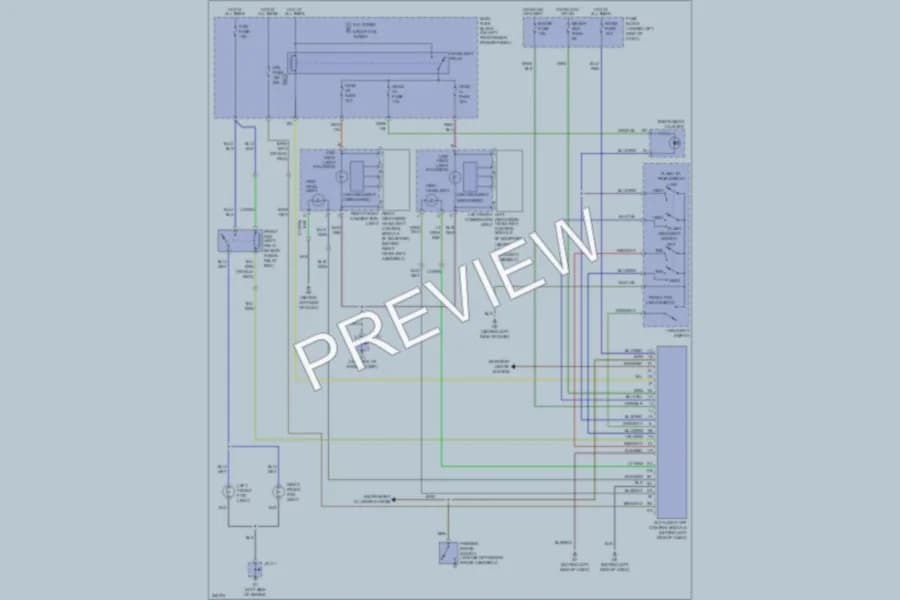 2006 Mazda 6 Headlights wiring diagram preview