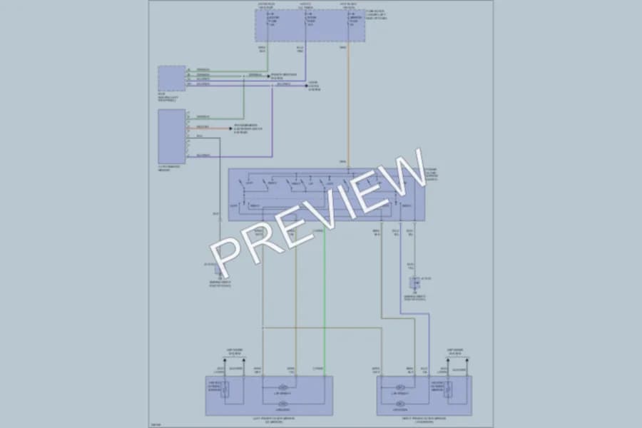 2006 Mazda 6 Power Mirrors wiring diagram preview