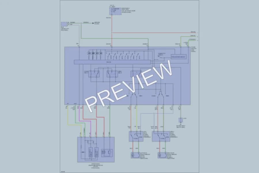 2006 Mazda 6 Power Windows wiring diagram preview