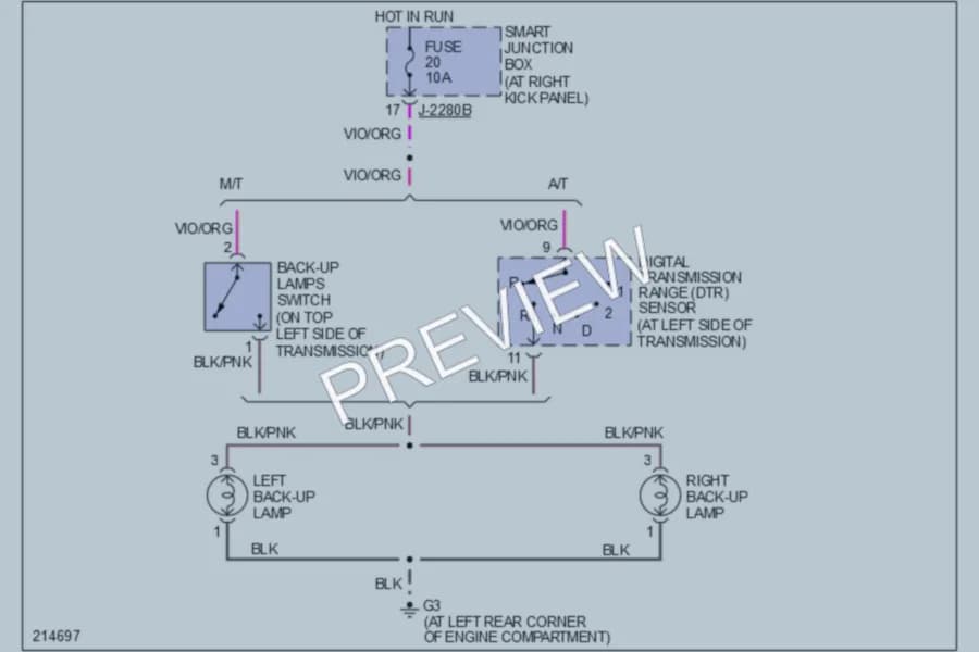 2006 Mazda B2300 Exterior Lights wiring diagram preview