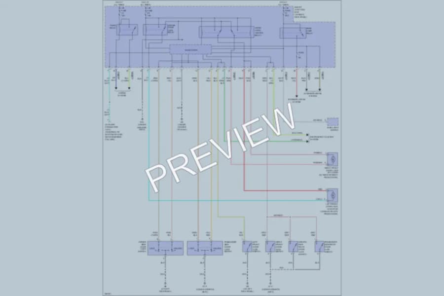 2006 Mazda B3000 Power Door Locks wiring diagram preview