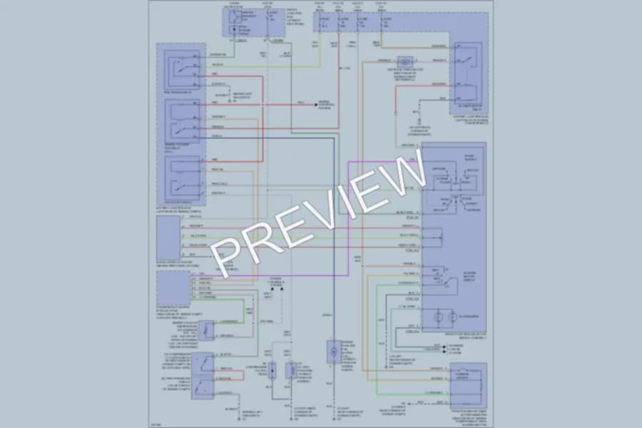 2006 Mazda B4000 Air Conditioning wiring diagram preview