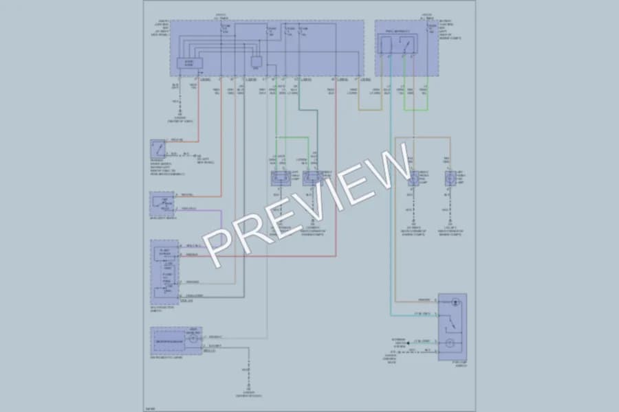 2006 Mazda B4000 Headlights wiring diagram preview