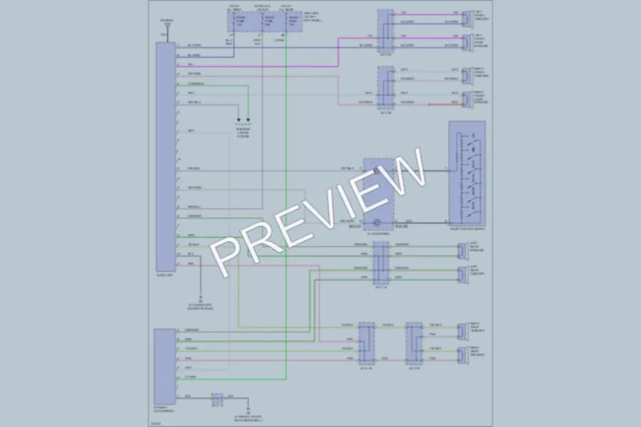 2006 Mazda MPV Radio wiring diagram preview