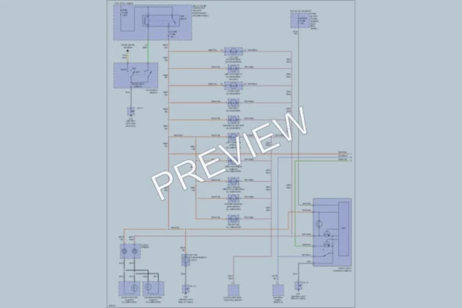 2006 Mazda RX8 Interior Lights wiring diagram preview