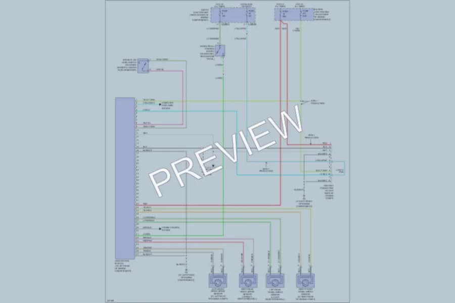 2006 Mazda Tribute Anti Lock Brakes wiring diagram preview