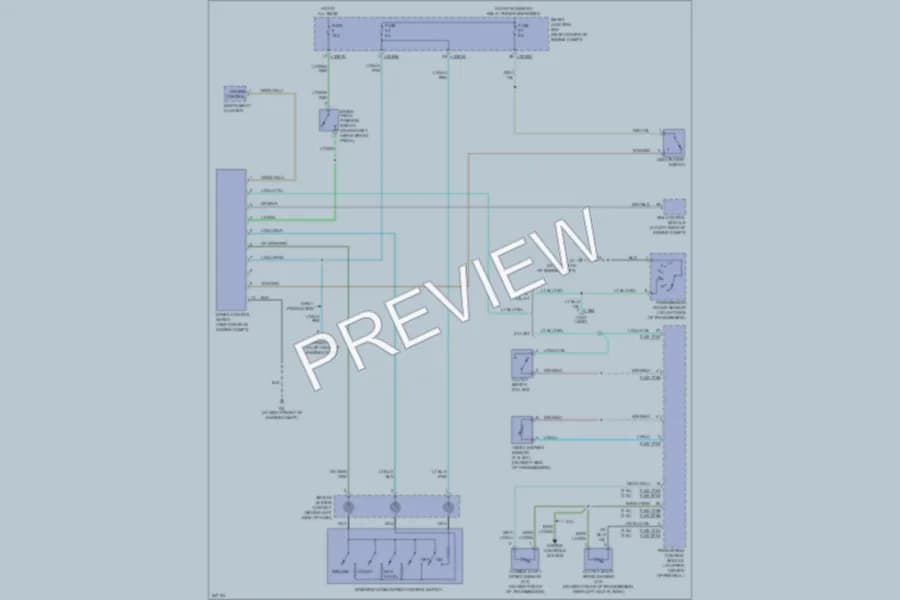 2006 Mazda Tribute Cruise Control wiring diagram preview