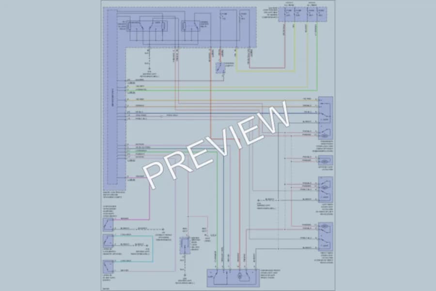 2006 Mazda Tribute Power Door Locks wiring diagram preview