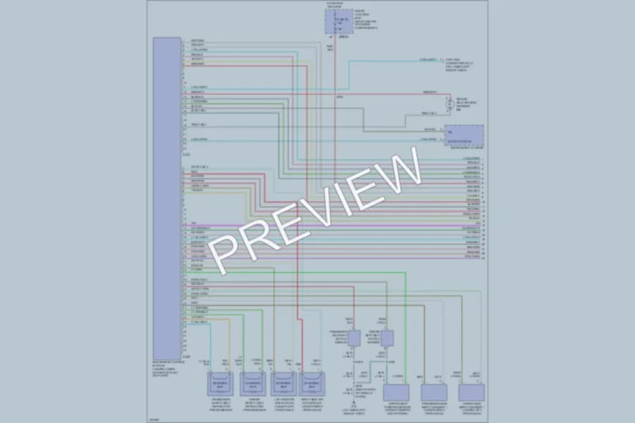 2006 Mazda Tribute Supplemental Restraints wiring diagram preview