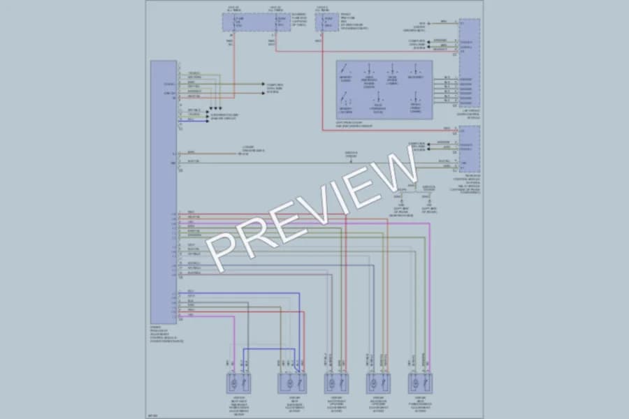 2006 MercedesBenz C230 Memory Systems wiring diagram preview