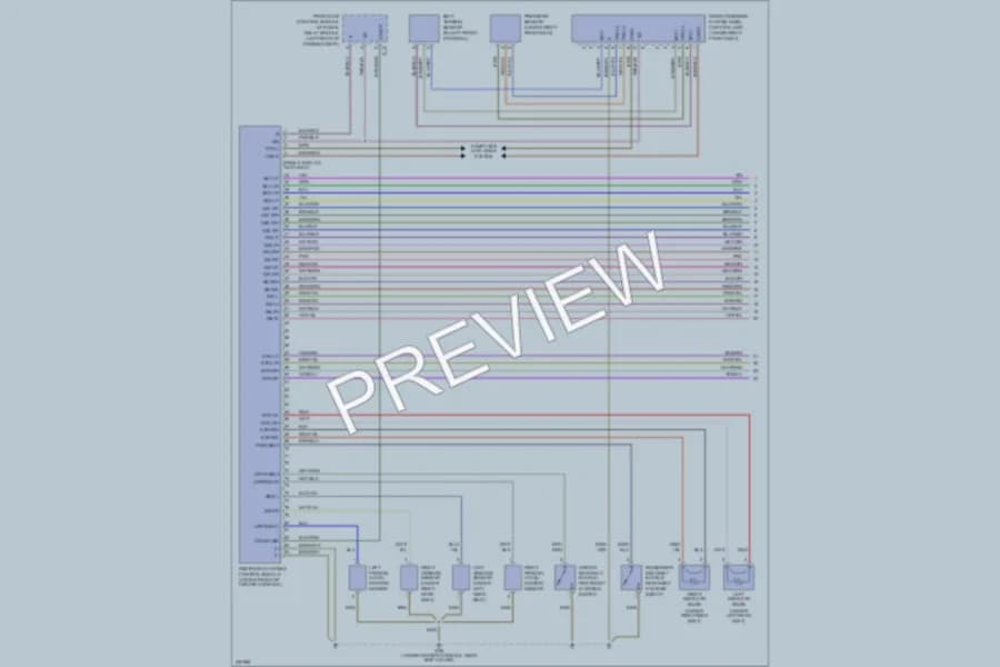 2006 MercedesBenz C230 Supplemental Restraints wiring diagram preview