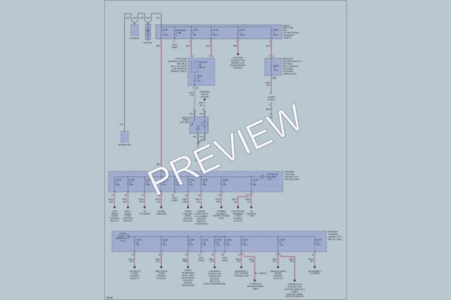 2006 MercedesBenz C280 Power Distribution wiring diagram preview
