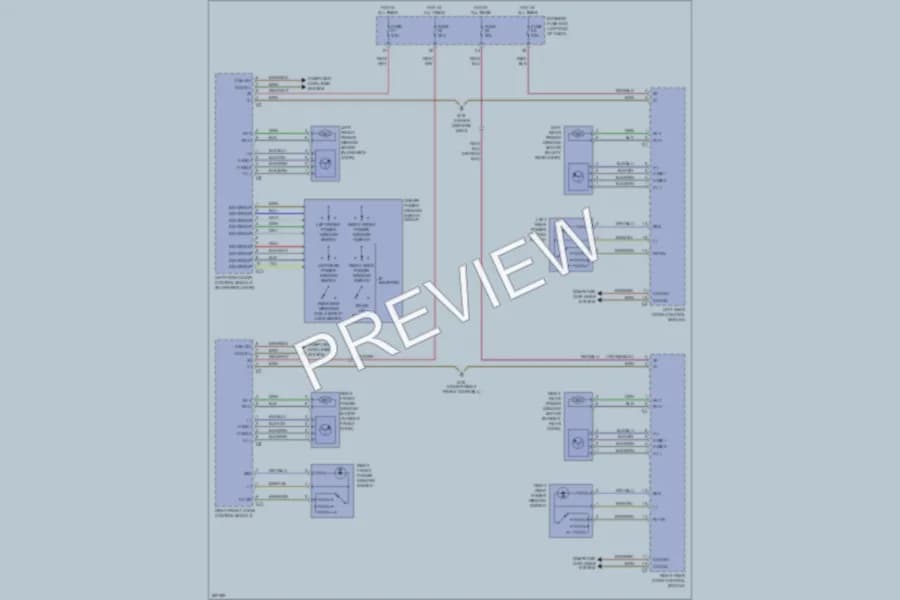 2006 MercedesBenz C350 Power Windows wiring diagram preview