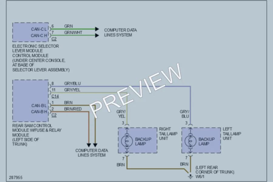2006 MercedesBenz CLK350 Exterior Lights wiring diagram preview