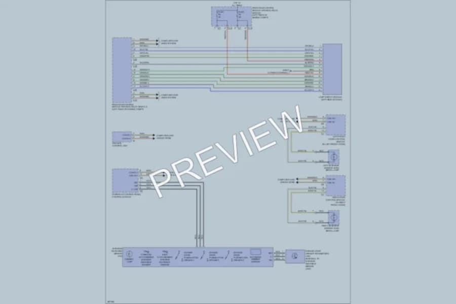 2006 MercedesBenz CLK350 Power Mirrors wiring diagram preview