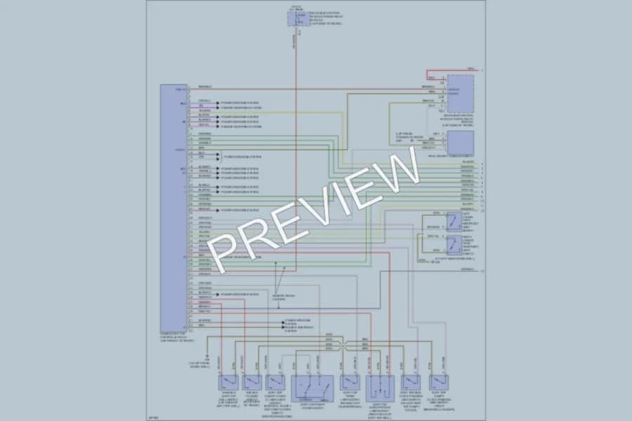 2006 MercedesBenz CLK350 Power Top Sunroof wiring diagram preview
