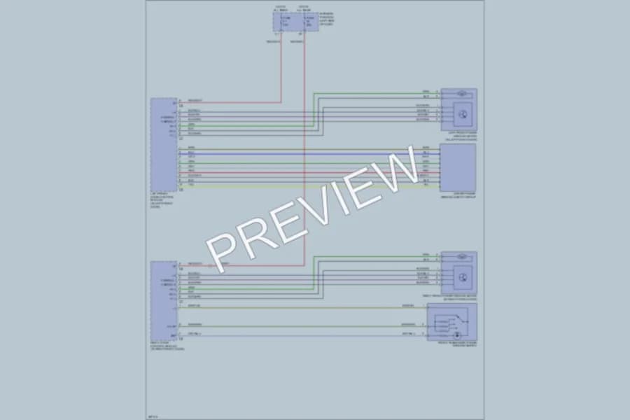 2006 MercedesBenz CLK350 Power Windows wiring diagram preview
