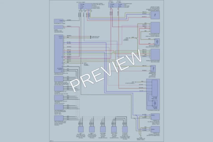 2006 MercedesBenz CLK500 Air Conditioning wiring diagram preview