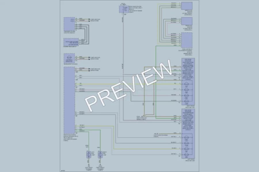 2006 MercedesBenz CLK500 Headlights wiring diagram preview