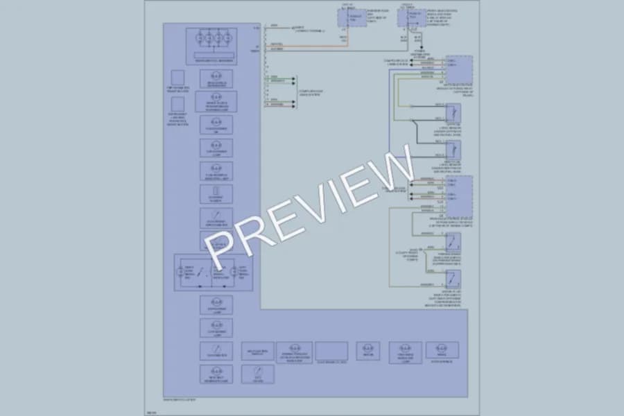 2006 MercedesBenz CLK500 Instrument Cluster wiring diagram preview