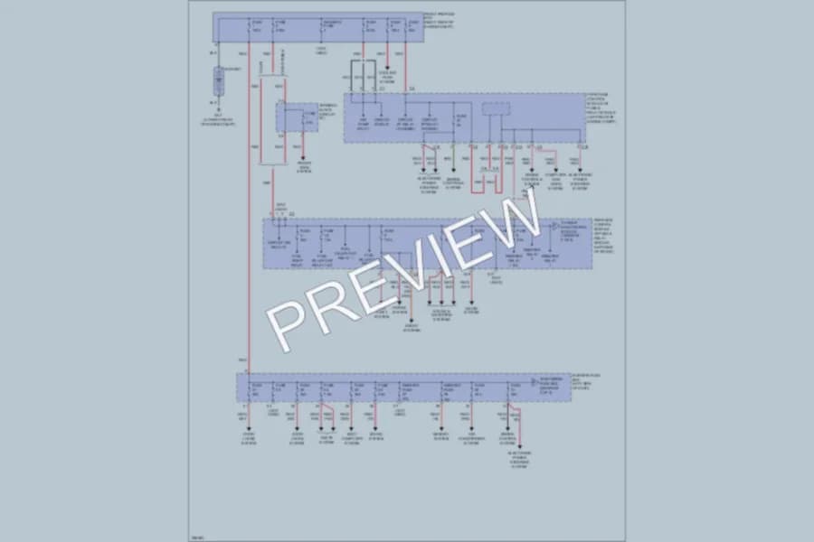2006 MercedesBenz CLK500 Power Distribution wiring diagram preview