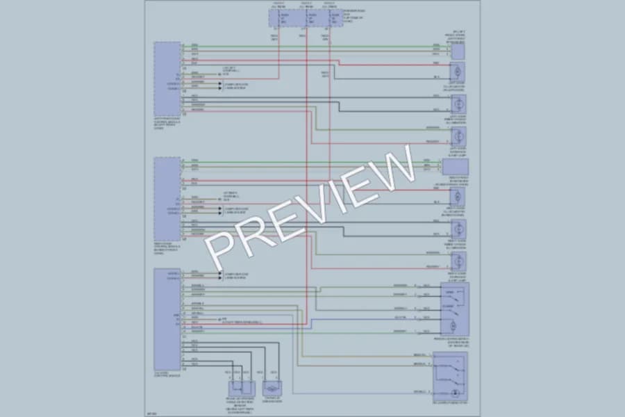 2006 MercedesBenz CLK500 Power Door Locks wiring diagram preview