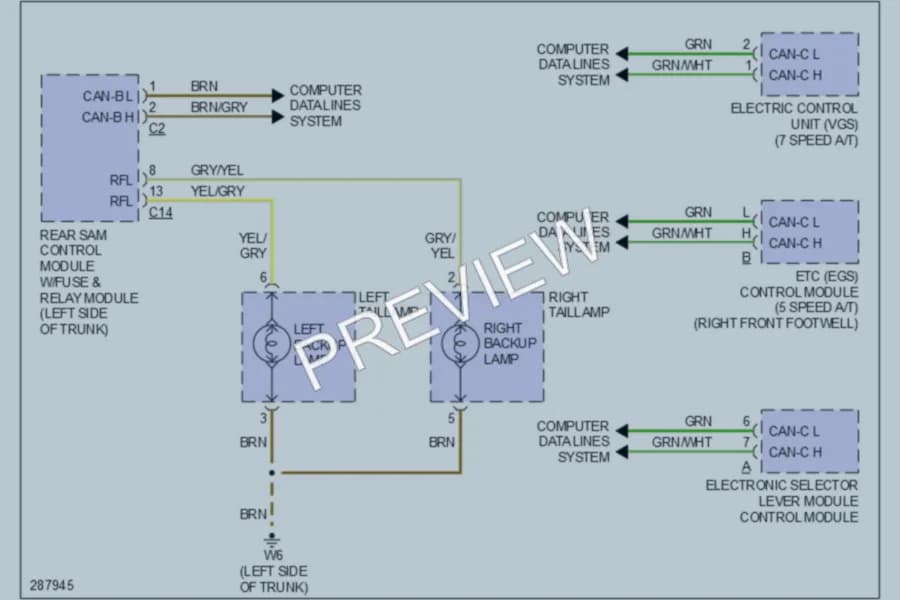 2006 MercedesBenz CLS500 Exterior Lights wiring diagram preview