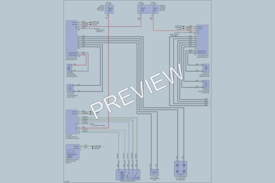 2006 MercedesBenz CLS500 Power Door Locks wiring diagram preview