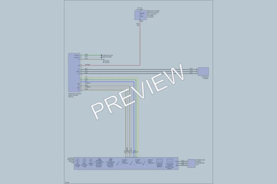 2006 MercedesBenz CLS500 Power Mirrors wiring diagram preview