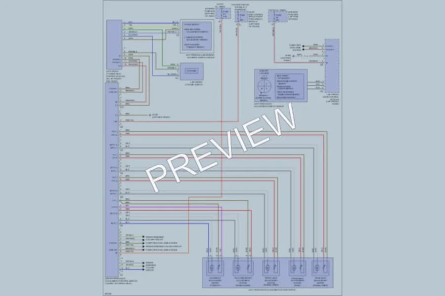 2006 MercedesBenz E320CDI Memory Systems wiring diagram preview