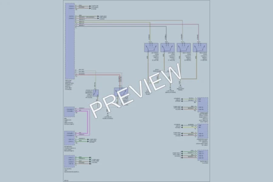 2006 MercedesBenz E320CDI Power Door Locks wiring diagram preview