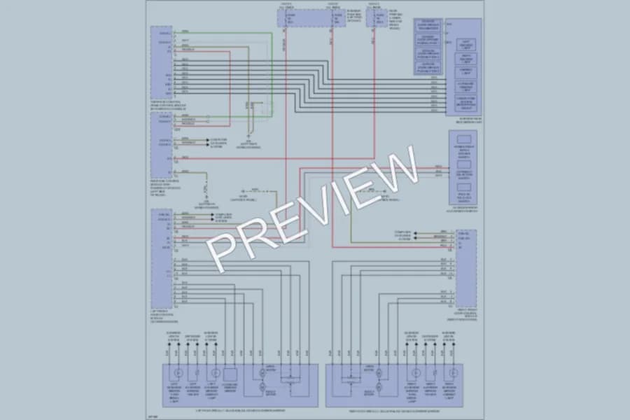 2006 MercedesBenz E320CDI Power Mirrors wiring diagram preview